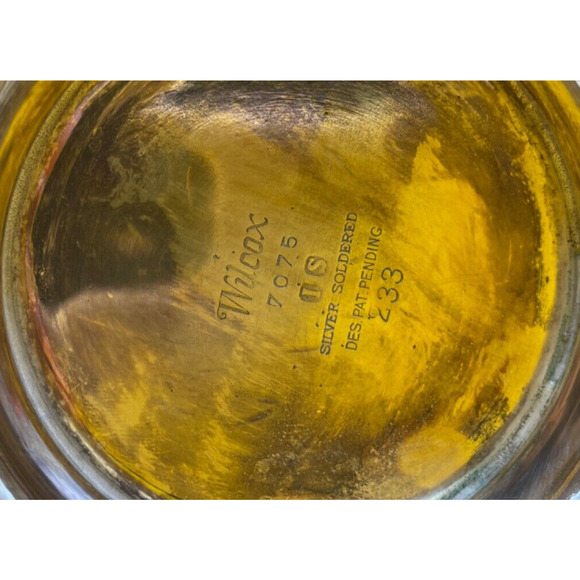 Vintage Wilcox Silver Soldered Teapot 8.5 " Tall - Picture 9 of 9